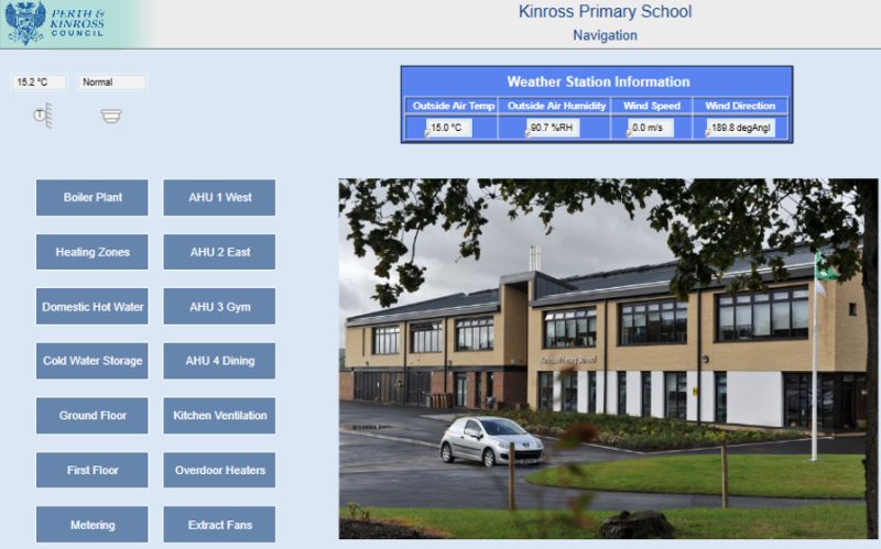 Image: Sample of Upgrade Building Management System at Kinross Primary School